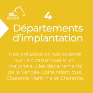 4 départements d'implantation Groupe Charpenteir